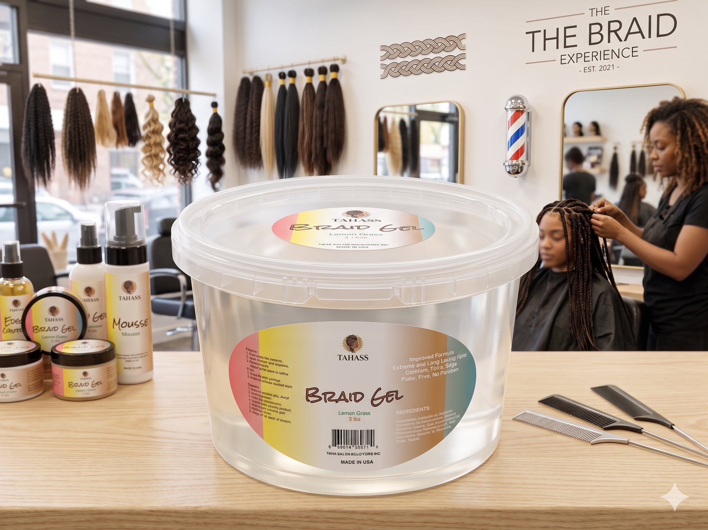 Tahass Braid Gel 3lbs